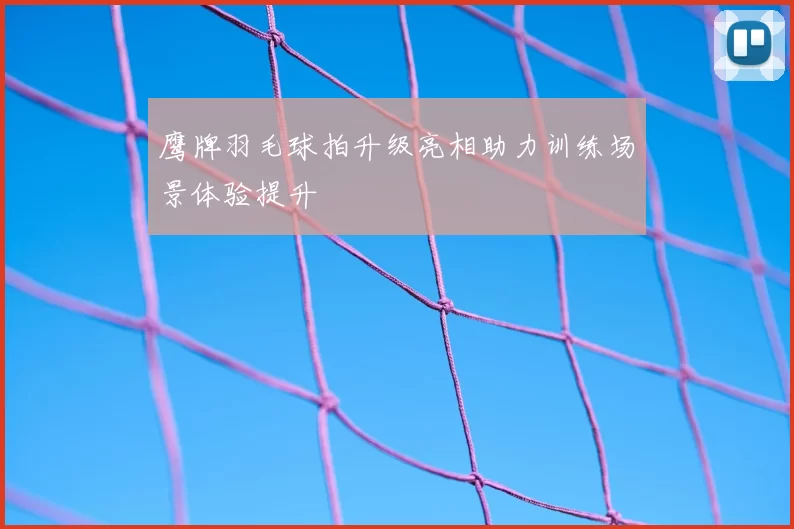 鹰牌羽毛球拍升级亮相助力训练场景体验提升